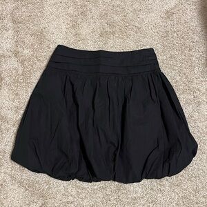 Anthropologie Black Mini Bubble Skirt